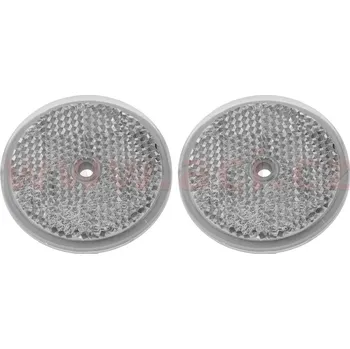 Univerzální reflektor kulatý s montážním otvorem, bílý (průměr 50 mm) 2 ks