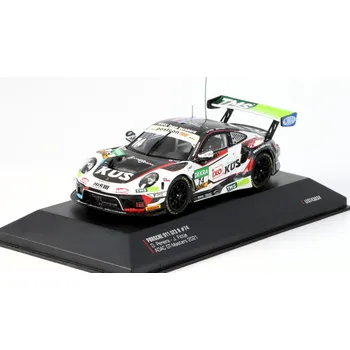 autíčko Porsche 911 GT3 R #74 D. Pereira - J. Fittje ADAC GT-Masters 2021 1:43 Porsche 911 GT3 R - kovový model auta