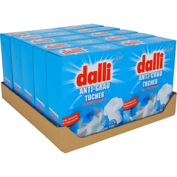 Prací prášek Dalli Ubrousky proti zašednutí prádla 12x15 ks-VÝHODNÉ BALENÍ - originál z Německa