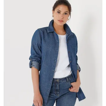 Dámská košile Džínová košile modrá 50