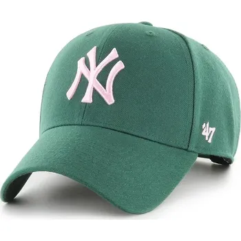 Kšiltovka Kšiltovka s příměsí vlny 47 brand MLB New York Yankees zelená barva, B-MVPSP17WBP-DGE B.MVPSP17WBP.DGE 79X, vel. ONE SIZE