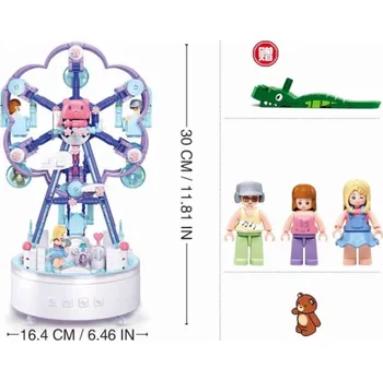 Stavebnice Sluban Sluban Pleyerid M38-B1170 Hrací skříňka Šťastný kolotoč