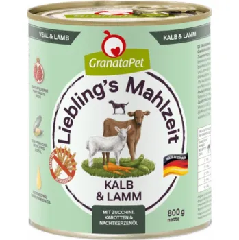 Krmivo pro psa GRANATAPET Liebling s Mahlzeit Veal and lamb - vlhké krmivo pro psy - 800g
