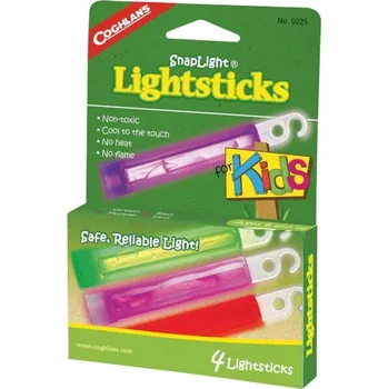 Svítilna Coghlans sada chemických světel Mini Lightstick Kids 4 Pack