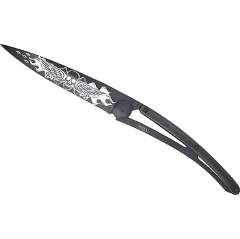 kapesní nůž Kapesní nůž Deejo 1GB109 Tattoo Black 37g ebony wood Angels