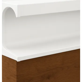 Nábytkové kování Interex design Koncovka na úchytkový profil PARLA / Bílá matná Pravá