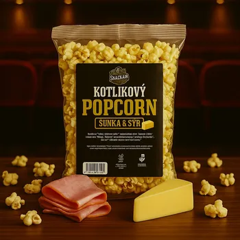 Popcorn SnackAir Kotlíkový popcorn šunka a sýr 1,7 l