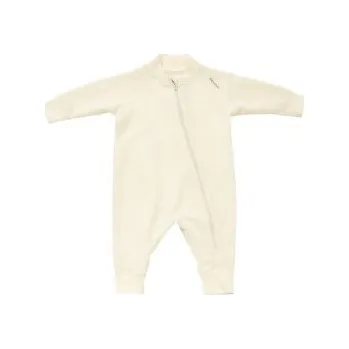 Chlapecká bunda Devold Nibba Merino Playsuit Baby 010A RAW WHITE béžová 80