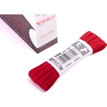Tkaničky do bot Tkaničky ploché Tobby 0802-6050 red multipack Velikost: 200 cm