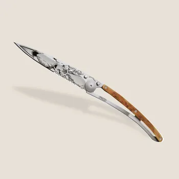 kapesní nůž Kapesní nůž Deejo 1CB546 Tattoo Serration 37g juniper wood Deer