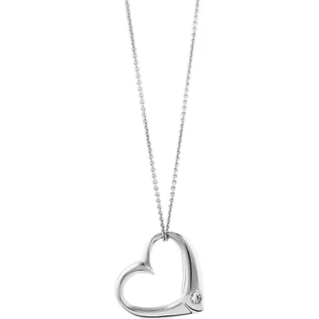 Náhrdelník Zlatý náhrdelník Lamore Dia s diamantem Barva: Bílé zlato