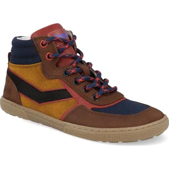 Barefoot kotníkové boty Koel - Danish Nappa Chocolate hnědé Velikost: 33