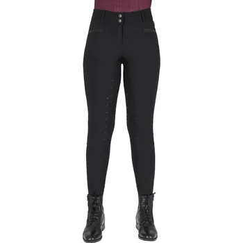 Jezdecké kalhoty QHP Rajtky jezdecké Zahra QHP, s gripem, dámské, černé 42