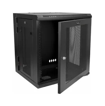 Rozvaděč StarTech.com 12U 19" Wall Mount Network Cabinet, 20" Deep 4 Post Hinged Locking IT Computer Equipment Enclosure with Shelf, Flexible Vented Switch Depth Data Rack Cisco 3850, 2960 Series - 12U Vented