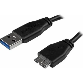 Datový kabel StarTech.com 15cm 6in Short Slim USB 3.0 A to Micro B Cable M/M - Mobile Charge Sync USB 3.0 Micro B Cable for Smartphones and Tablets (USB3AUB15CMS) - Kabel USB - Micro-USB typu B (M) do USB typ A (M