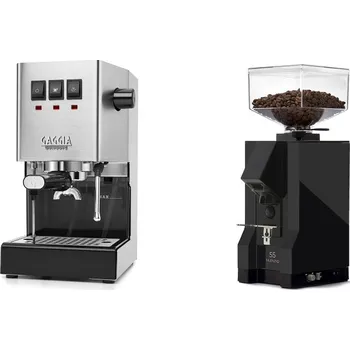 Kávovar Gaggia Classic E24, stainless steel + Eureka Mignon Silenzio 55…