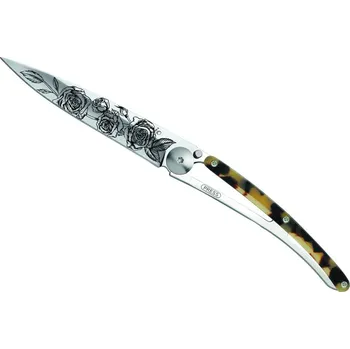 kapesní nůž Kapesní nůž Deejo 1AC105 Tattoo Mirror 37g dark turtle Roses