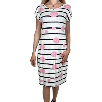 Dámské šaty Fashion Dámské bílé šaty KRUHA Barva: Bílá, Velikost: XL