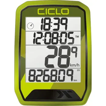 Tachometr CICLOSPORT Computer CicloSport Protos 113 drátový barva zelená