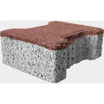 Dlažba DITON Íčko AQAPORE 8cm 20/16,5/8 červená