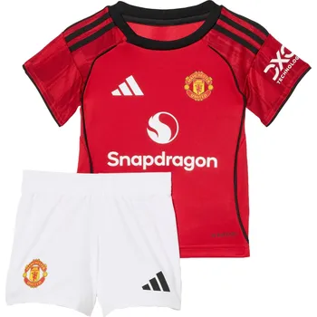 ADIDAS Dětská domácí souprava Manchester United 25/26 Baby 9–12 MĚSÍCŮ ČERVENÁ