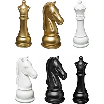 Obraz Atmosphera Dekorace Šachy Dáma 25,5cm zlatá