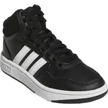 Juniorská rekreační obuv ADIDAS-Hoops Mid 3.0 K core black/cloud white/grey six Černá 37 1/3