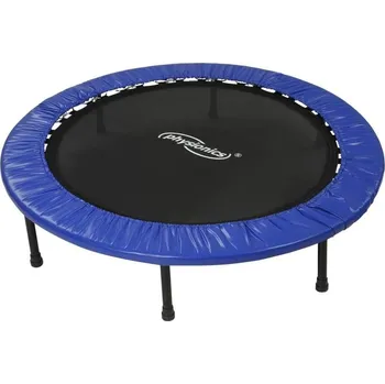 Trampolína Gymnastická trampolína do domu / tělocvičny, do 100 kg, modrá / černá, průměr 114 cm