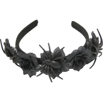 Karnevalový kostým Čelenka s růžemi a pavouky