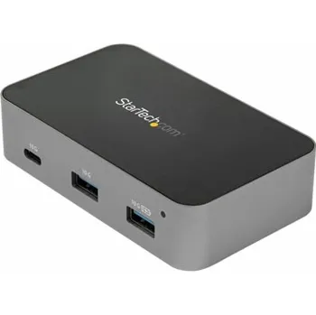 USB hub StarTech.com 3 Port USB C 3.1 Gen 2 Hub with Ethernet Adapter, 10Gbps USB Type C to 2x USB-A & 1x USB-C Ports, USB Hub w/ BC 1.2 Phone Fast Charging, Superspeed 10Gbps USB C Hub with GbE - Windows/mac