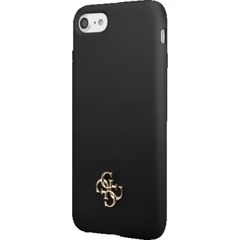 Pouzdro na mobilní telefon Guess 4G Silicone Metal Logo Zadní Kryt pro iPhone 7/8/SE2020/SE2022 Black Guess prémiový ochranný kryt telefonu vyrobený z kombinace kvalitních a odolných materiálů, které perfektně chrání Váš telef