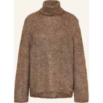Dámský svetr Mrs & Hugs Dámský Svetr S Rolákem, hnědá, 40