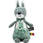 Ptipotos Plyšový klokan Allezou zelený (máma s miminkem) 33 cm