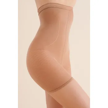 Kalhotky Stahovací kalhotky Summer High Shaper 40 DEN béžové s nohavičkou L