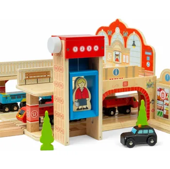 Vláček a vláčkodráha Bigjigs Rail Hlavní nádraží