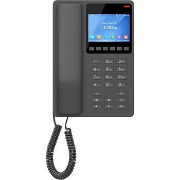Stolní telefon Grandstream GHP631 SIP hotelový telefon s displejem, černý