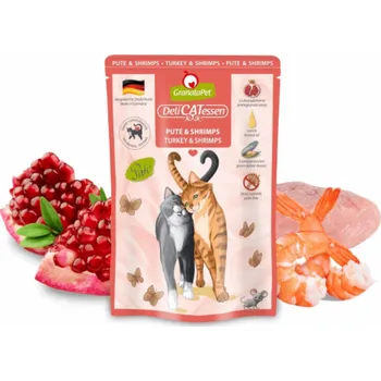 Krmivo pro kočku GRANATAPET DeliCATessen Turkey and shrimps - mokré krmivo pro kočky - 85g