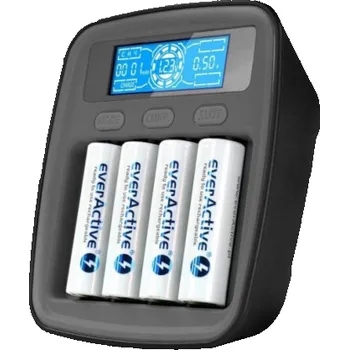 Nabíječka baterií everActive Nabíječka Ni-MH USB-C baterií NC1000MV2