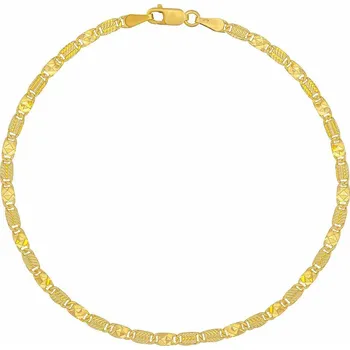 Náramek Zlatý náramek Valentino ze žlutého zlata s různě broušenými očky - 2,5 mm varianta 17 cm FNN1702BGY-17 cm