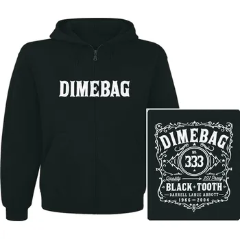 Pánská mikina mikina s kapucí a zipem Dimebag Darell - Black Tooth
