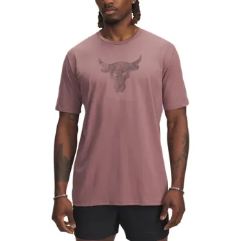 Under Armour Project Rock Brahma Bull SS M 1383191-651 - maroon XL