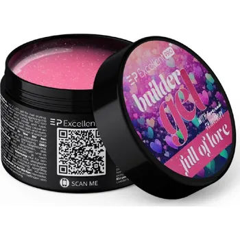 Lak na nehty Stavební Thixotropní gel s efektem - Full Of Love - 15g