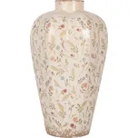 Keramická váza s kvítky Floral Cartoon L – 24x40 cm