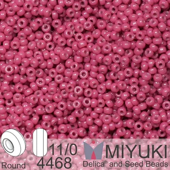 Korálek Korálky Miyuki Round 11/0. Barva 4468 Duracoat Dyed Opaque Pansy. Balení 5g.