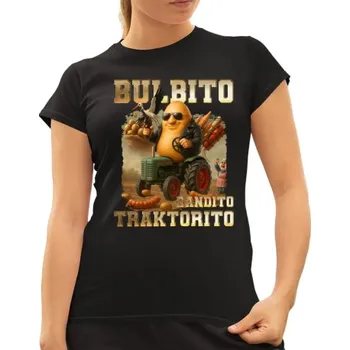 Žertovný předmět Bulbito bandito traktorito - brambor traktorista bandita - Italian Brainrot - dámské tričko s potiskem- Tričkový.cz