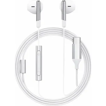 Sluchátka Acefast Kabelová sluchátka L3 s USB-C a mikrofonem - bílá