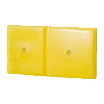 Stavební profil Nástěnný ochranný profil 500, z polyethylenu (PE), žlutý, 500 x 50 x 250 mm, sada = 2 kusy