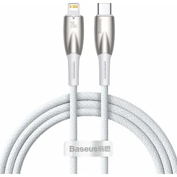 Počítačové příslušenství Kabel USB-C pro Lightning Baseus řady Glimmer, 20 W, 1 m (bílý)