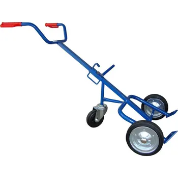 Tříkolový manipulační vozík na ocelové sudy (150 x 92 x 70 cm)