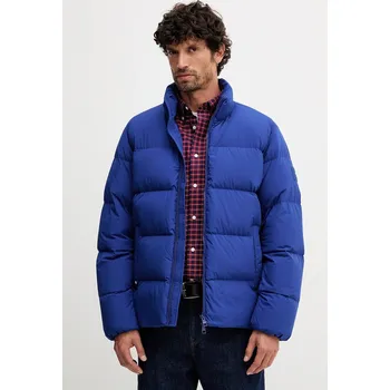 Péřová bunda Tommy Hilfiger modrá barva, zimní, MW0MW40615 57X, vel. XXL